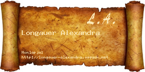 Longauer Alexandra névjegykártya